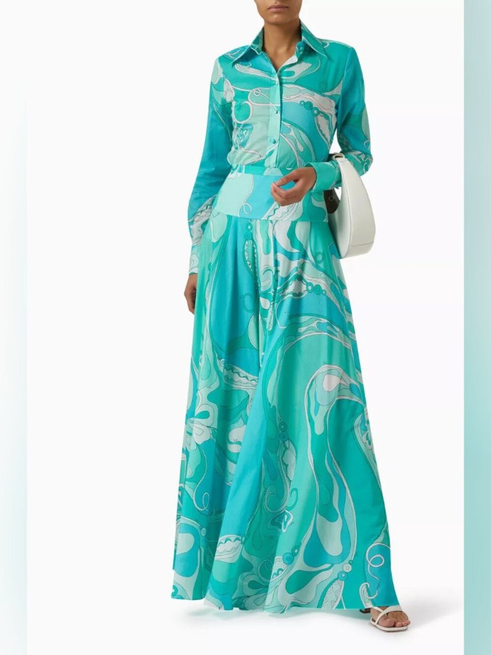 Pucci Orchidee-print Maxi Skirt in Cotton-muslin